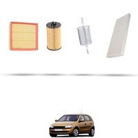 Hoffcar Set Service - 4 Filter FüR Opel Corsa C 1.0 12V 44Kw Von 2003