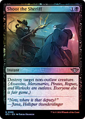 Shoot the Sheriff 0106 Foil Outlaws of Thunder Junction MTG Uncommon