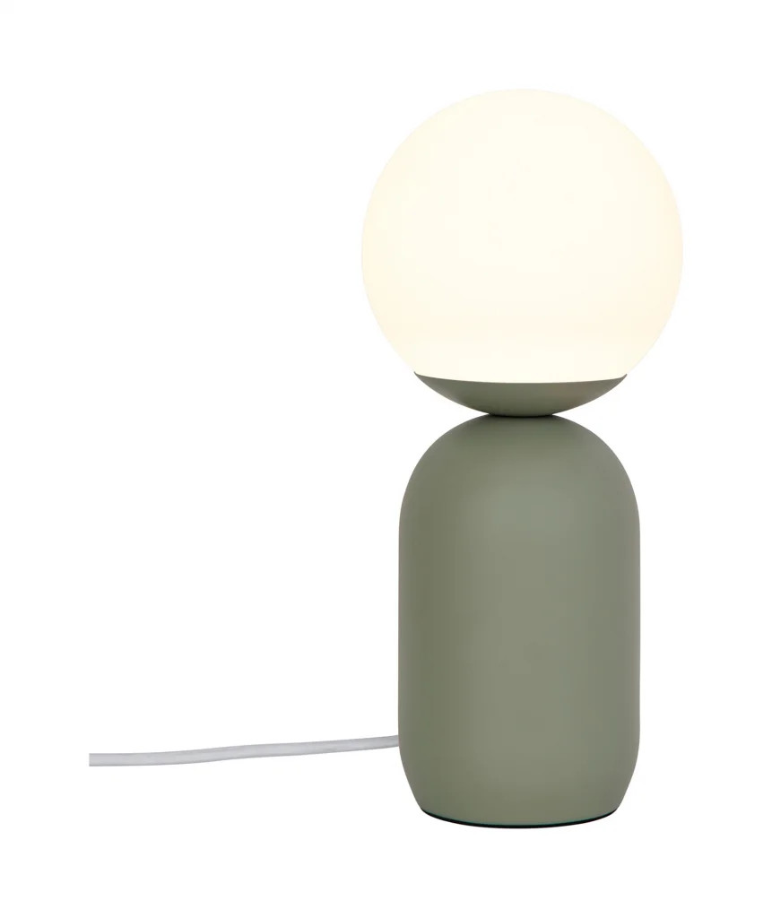 Nordlux Table Lamp Notti, Metal And Glass, Green - Image 2