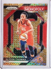 Alyssa Thomas 2024 Panini Prizm Monopoly WNBA Gold Millionaire Shimmer /500 Sun