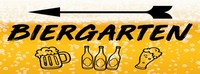 Holzschild 10X27 Cm Biergarten Links Bier Deko Geschenk Schild