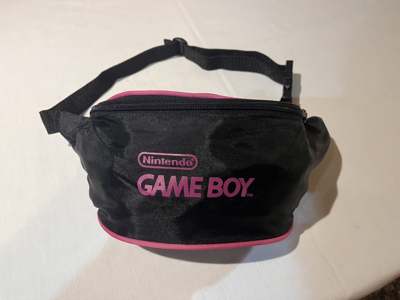 Nintendo Game Boy Fanny Pack Waist Bag Black Hot Pink Vintage 90s Vintage