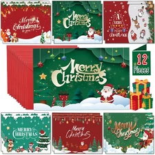Christmas Cards with Envelopes, Stocking Stuffers for Adults
