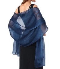 Women's Elegant Sheer Chiffon Shawls Wraps for Formal Evening Weddings