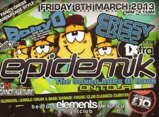 EPIDEMIK 8/3/13 Classic Rave Flyer