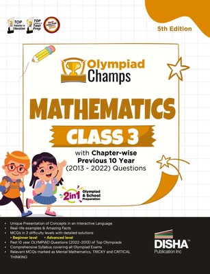 Disha Experts | Olympiad Champs Mathematics Class 3 with Chapter-wise...