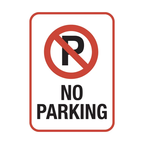 No Parking Warning Notice Safety Self Adhesive Vinyl Waterproof Sticker
