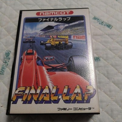 Namcot Final Lap Famicom Racing Game 1-2 Player, Original Art, Used nnk
