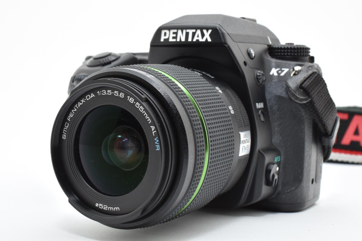 ペンタックスK7 Pentax K-7 Black 14.6 MP Digital SLR Camera w/Pentax 18-55mm Lens