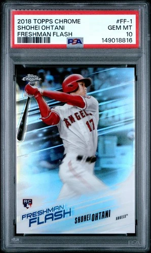 2018 Topps Chrome Shohei Ohtani Freshman Flash #FF1 Rookie Card PSA 10 GEM MINT