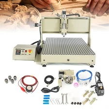 USB 4 Axis CNC 6090 Router Engraver VFD 3D Engraving Milling Machine Drill 2200W