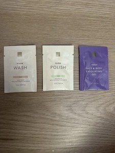 EWC European Wax Center Samples Slow Wash, Slow Polish, Exfoliating Gel