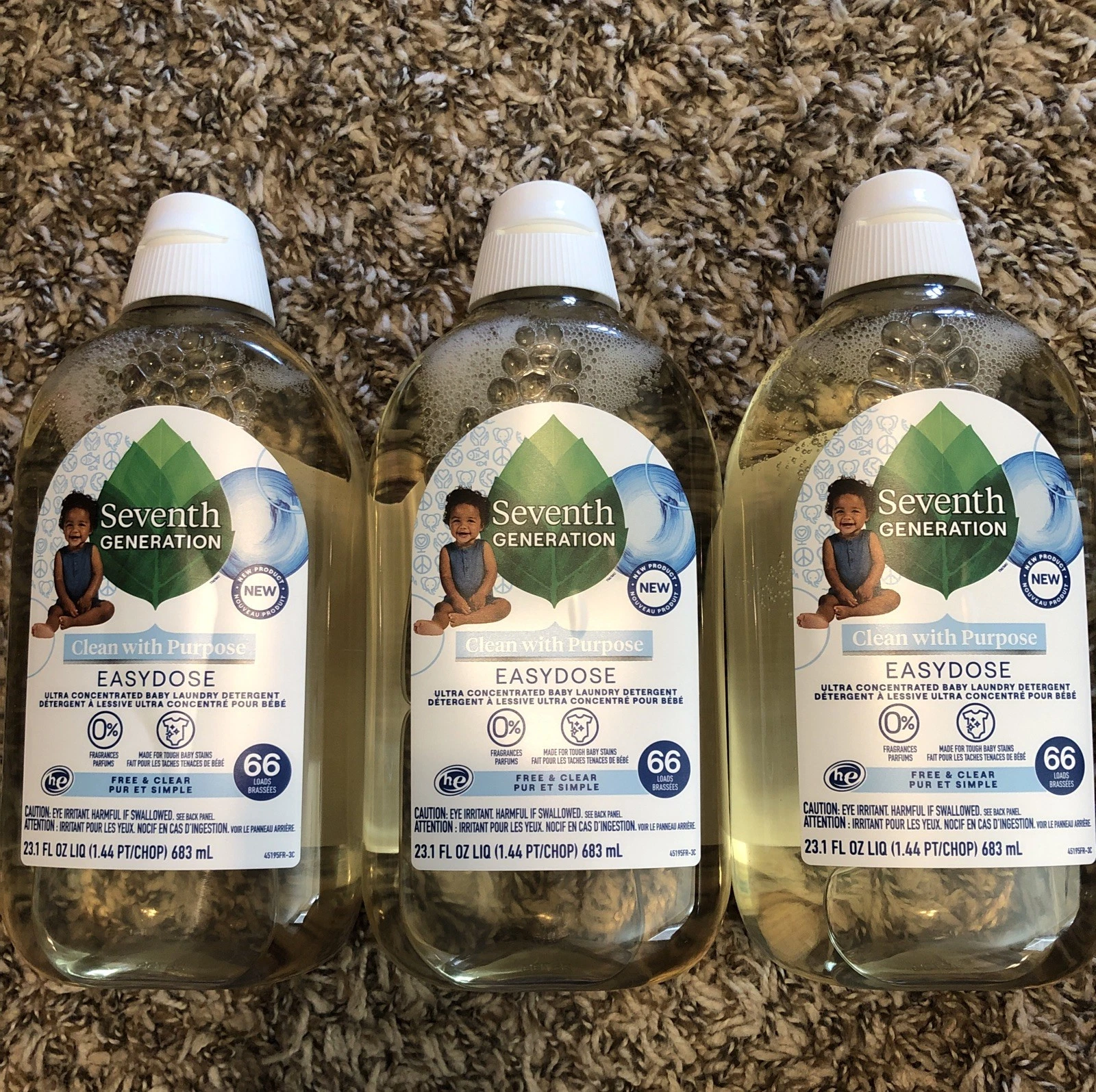 (3 Units)Easy Ultra Concentrated Baby Laundry Detergent, Free Clear, 23.1 fl oz
Opens in a new windo