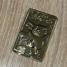 Nintendo Pok mon Pikachu 1999 Gold Metal Collectible Burger King