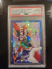 2021 Leaf Metal State Pride Blue Crystals 1/15 Andrew Painter  PSA 10