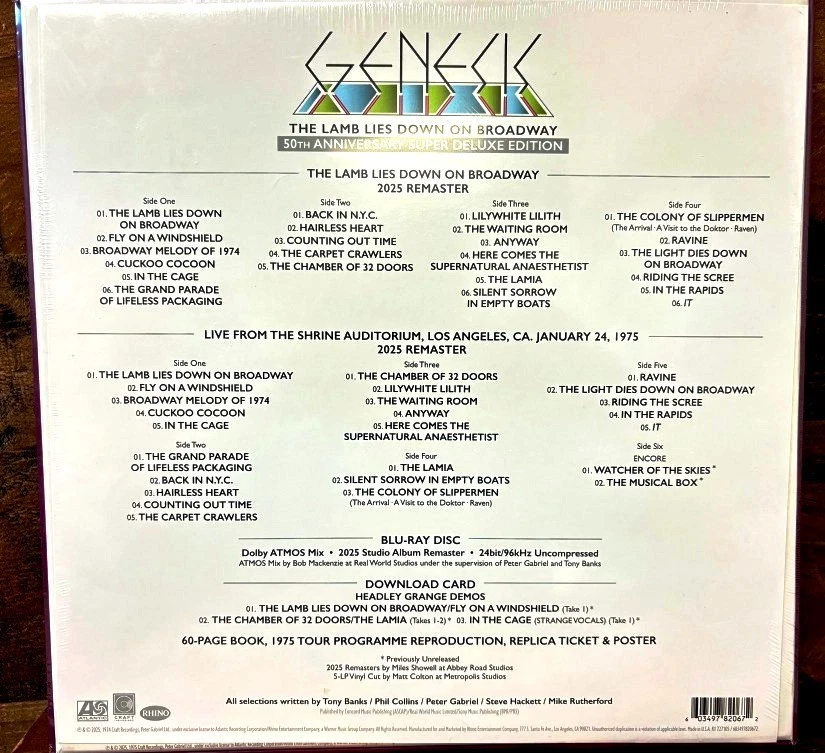 Genesis The Lamb Lies Down On Broadway 50th Anniversary Super Deluxe Edition NIP - Image 3 of 4
