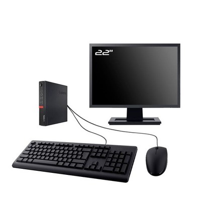 PC Lenovo M910q Tiny Bildschirm 22'' Intel I3-6100T RAM 16GB SSD 480GB W11 Wifi