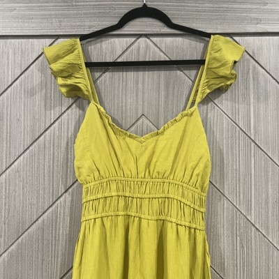 MAX + ASH Dress Women Medium Green Pleated Layered Ruffle Boho Cottage 2399  | eBay