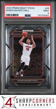 2023 PANINI PRIZM DRAFT PICKS #66 DONOVAN MITCHELL POP 2 PSA 9
