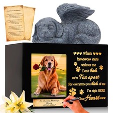 Handmade Pet Urns for Dog or Cat,Wooden Waterproof Memorial Pet Keepsakes Urn...