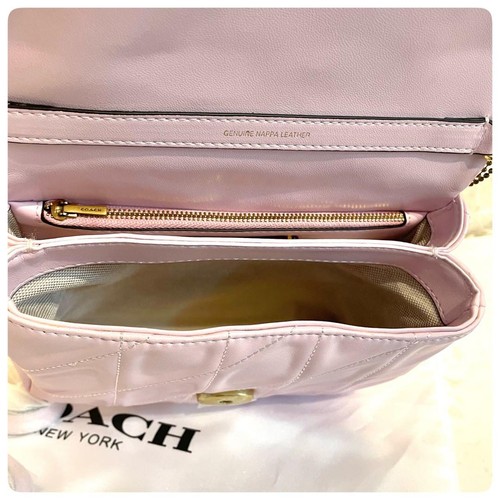 COACH Times Square Tabby 20 Shoulder Bag Quilted CW629 Pink Women Outlet NEW - Picture 10 of 12