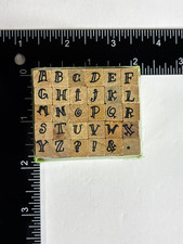 Hampton Art Alphabet Rubber Stamp Set 30 Pc Uppercase Letters Sealed