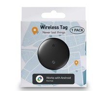 Wireless Android Compatible Air Tag Tracker GPS Color Black
