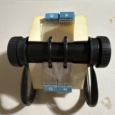 Vintage 80’s Rolodex Open Metal Rotary Card File 5024X With Clear Card Sleeves