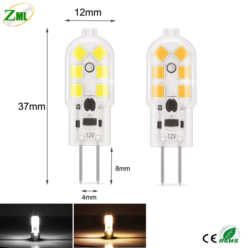 G4 LED 2W = 20W SMD Capsule Light Bulb 12V Corn Lamp Replace Eco Halogen Bulbs - Image 3 of 4