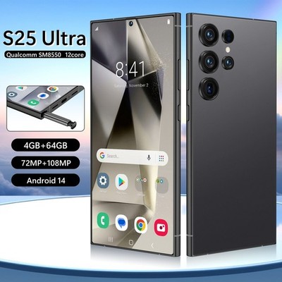 New S25 Ultra 5G Smartphone 7.3'' Factory Unlocked Android Cellphones Dual SIM