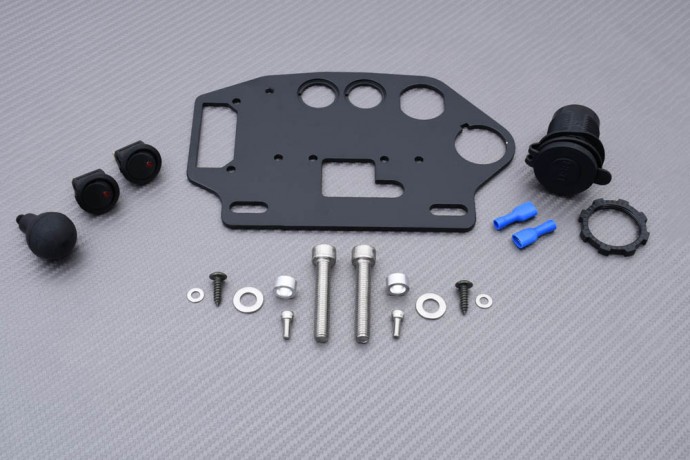 Support de bord Suzuki DRZ 400 E dash panel usiné CNC en alliage