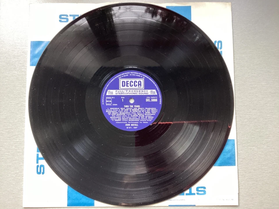 John Mayall 'Thru The Years' (SKL5086) Rare 1971 14 Track 1st Press UK LP NM/EX - Image 4 of 4