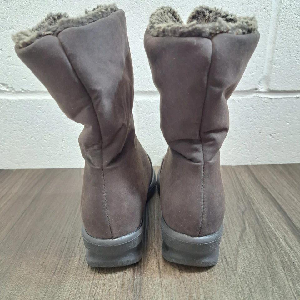 Calentadores de Puntera Invierno Botas de Nieve Marrón Oscuro Botas de Nieve Aisladas Para Mujer Talla 6N Foto 4 de 4