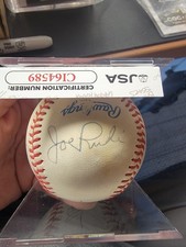 Rollie Fingers, Vida Blue, Joe Rudi And Bobby Doerr,   Autographed JSA COA Ball