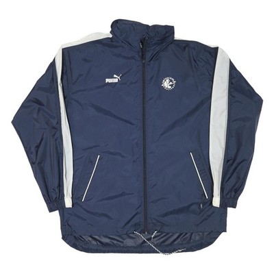 Puma Herren Navy & White Swisscom Challenge Trainingsjacke L Nylon Zip Sport