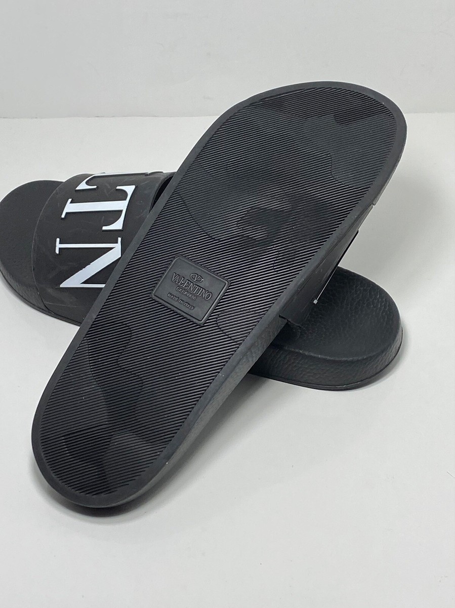Valentino Garavani VLTN Rubber Slider Sandals size 44 | eBay