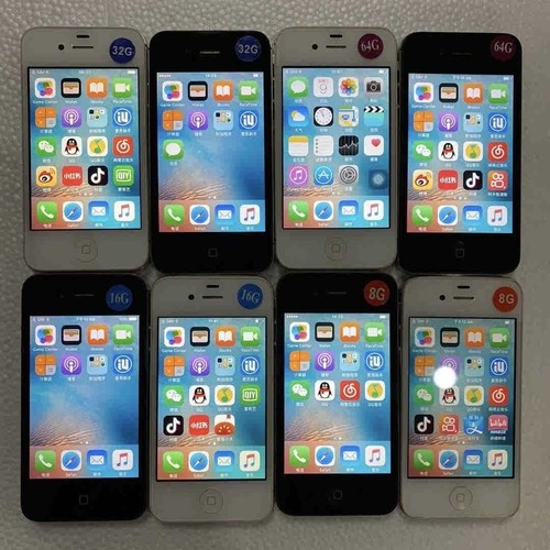 π± Original Unlocked Apple iPhone 4 16GB black white IOS7 3G WIFi Grade B+ π±