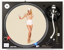 PINUP RACHEL TAYLOR - DJ SLIPMAT 1200's or any turntable, record player