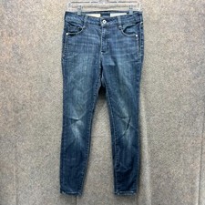 Anthropologie Jeans Womens 27 Blue Denim High Rise Pilcro and The Letter Press