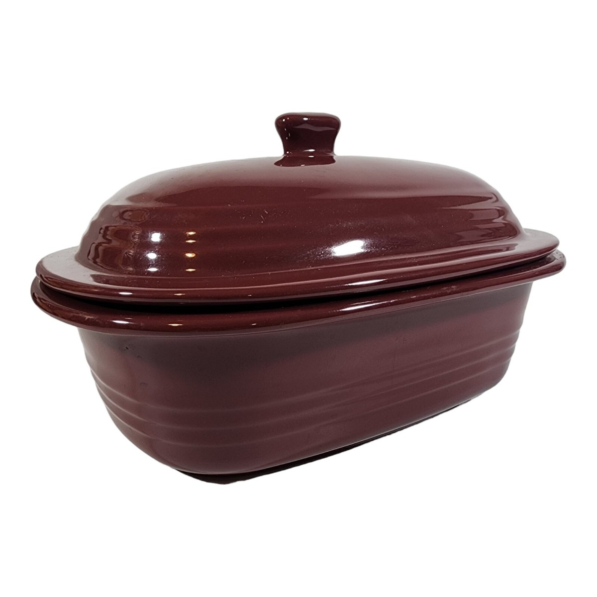 Pampered Chef 1321 Cranberry Deep Covered Baker Casserole Dish 3.1