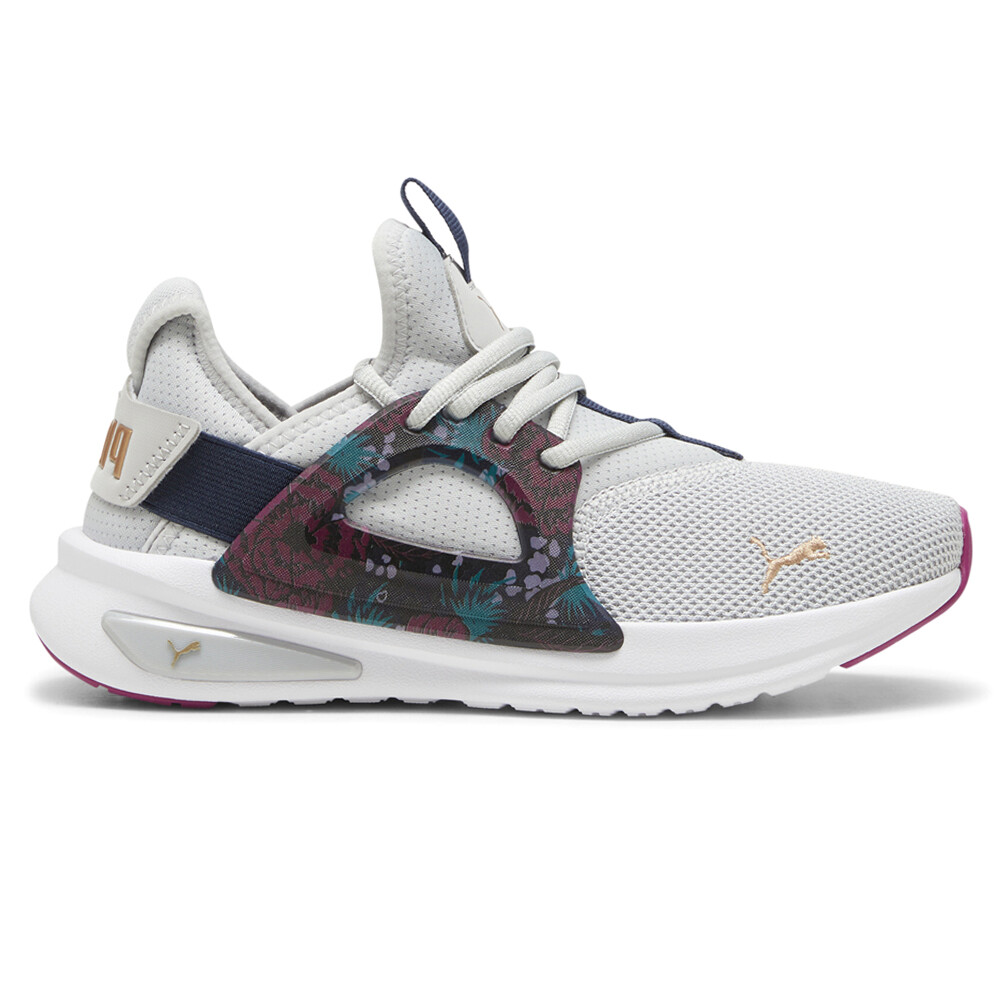 Puma Softride Enzo Evo Winter Blooms Кроссовки для бега Женские серые Кроссовки Спортивная обувь