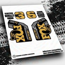 WP639 KOMPATIBLE AUFKLEBER FÜR FOX 36 FACTORY EBIKE 2025  AUFKLEBER KASHIMA GOLD