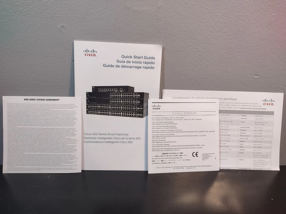 New Cisco 250 Series Smart Switches Quick Start Guide Booklet Manual + Docs - Image 2 of 4