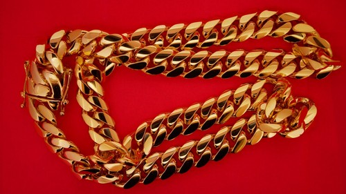 Miami Cuban Link Chain 10K Solid 