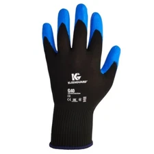 (12) KleenGuard 40225 G40 Foam Nitrile Coated Gloves - Size Small (7), Blue