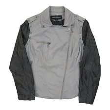 Ashley Stewart Jacket - Large Grey Cotton