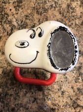 VINTAGE 1970'S KNICKERBOCKER BABY TOYS-SNOOPY MIRROR RATTLE