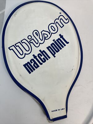 Raquette Tennis Vintage Wilson Match Point – Cadre Métal Avec étui, Fabriquée Aux USA