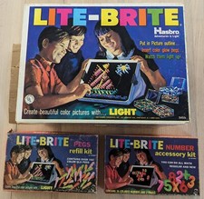 Vintage Hasbro Lite-Brite with Refill Pegs, Accessory Kits & More - Tested.