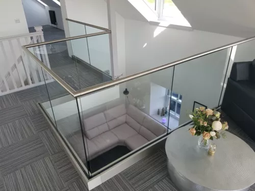 frameless glass balustrade - only £88 p/m  - perfect 4 landings & stairs image 8